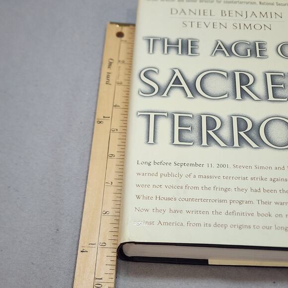 The Age of Sacred Terror by Daniel Benjamin, Steven Simon First Edition - Picture 7 of 7